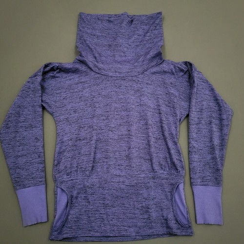 Pull Velours Noir Athleta Velluxe Col Cheminée Taille S - Occasion Très Bon état - Style Athleisure