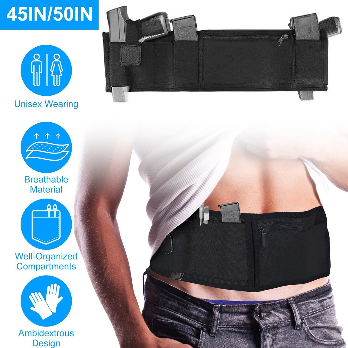iMounTEK Belly Band Holster for Concealed Carry Waistband Holster