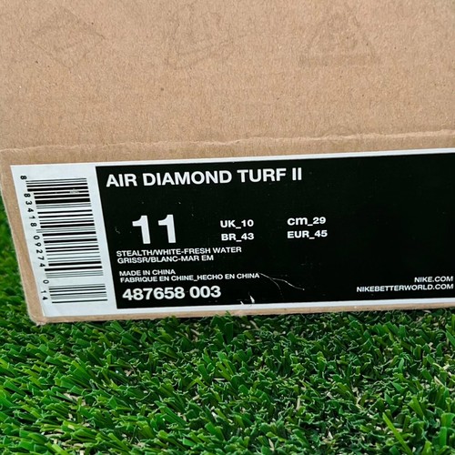 Nike Air Diamond Turf II Hombres Zapatos Talla 11 Totalmente Nuevos - Imagen 6 de 6