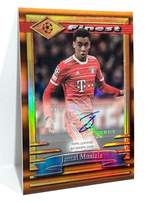 2022-23 Topps Finest Flashback UCC Jamal Musiala Auto Orange