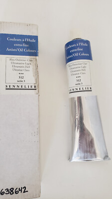 Sennelier Extra Fine Artist Oils 200ml Tube Ultramarine Light #312 Series 3