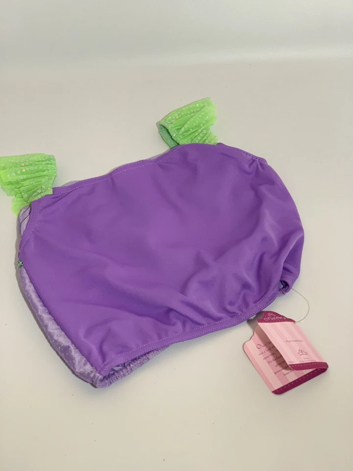 Nuevo con etiquetas Disfraz de Sirenita ARIEL Alta Costura Disney 2 piezas Top de Lentejuelas y Falda M/6X-8 Foto 4 de 4