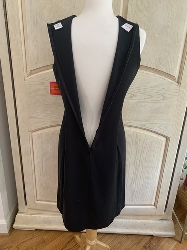 Isaac Mizrahi for Target Black Dress Sleeveless Sheath Sz M Keyhole Classic Chic - Picture 9 of 19