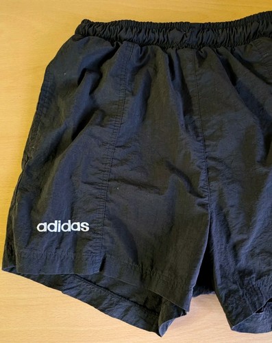 Mens Adidas Shorts M Medium ATP Tour Tennis 1980s Vintage Gym Black Sports - Picture 2 of 6