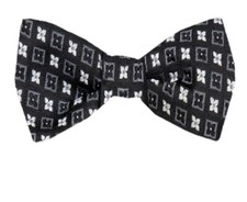 Men's 100 Silk Designer Self Tie Woven Bowtie- NWT