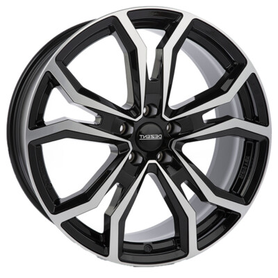 ALUFELGE DEZENT TV DARK FUR KIA SORENTO 8X19 5X114.3 BLACK/POLISHED YBF