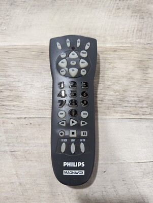 Philips Magnavox REM250 Lighted 4 in 1 Remote Control Tested TV VCR OEM