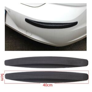 2x Universal Car Bumper Protector Corner Anti-rub Scratch Guard Strip Black 
