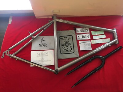 Vtg Merlin Titanium Mtb Frame & Ritchey Logic Fork Fits Cook Bros Chris King