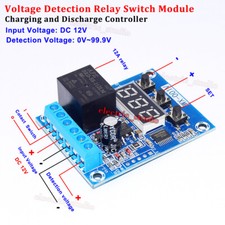 DC 12V Voltage Detection Charging Discharge Monitor Relay Switch Control Module