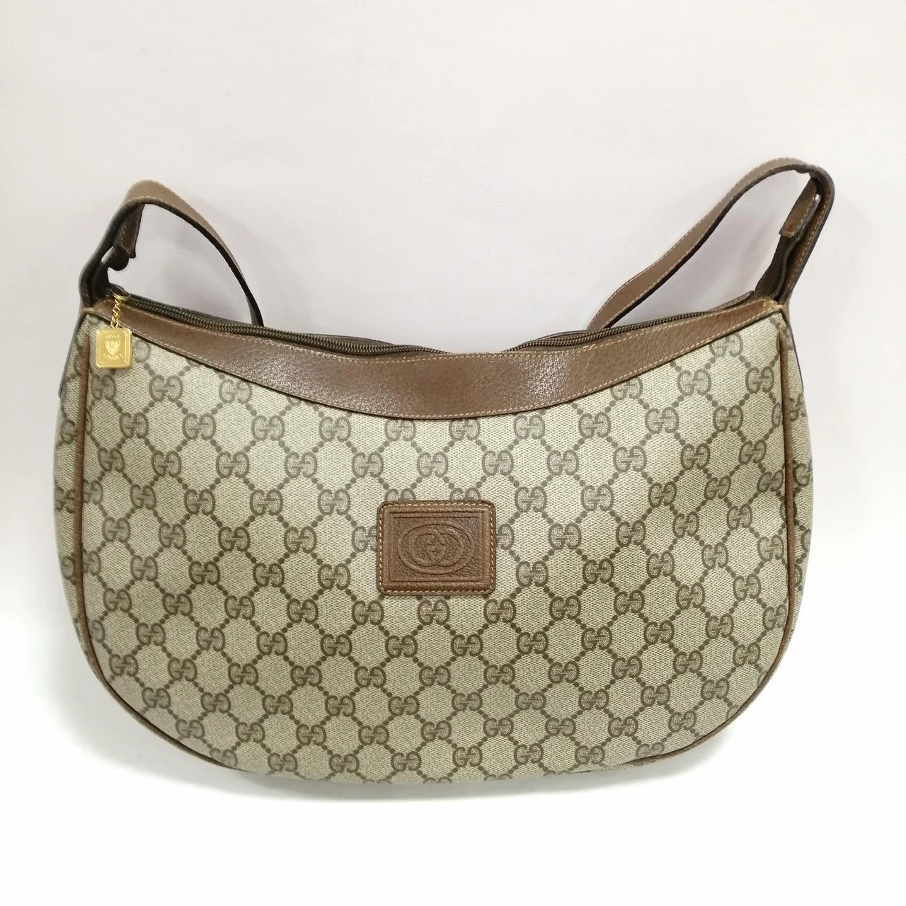 Sac bandoulière Gucci 001 256 0719 Gg motif marron