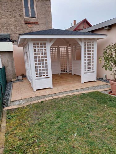 Holzpavillon Gartenpavillon Veranda Pavillon 300x300 350x350 LIPNIZA - Bild 5 von 7