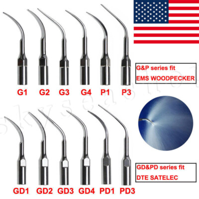 5*Puntas escalador ultrasónico dental Fit EMS Cavitron DTE SATELEC pieza de mano