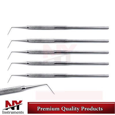 X5 Dental Probes Explorer Hygiene Cleaning Examination Instruments Lab