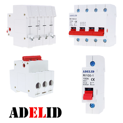 Hauptschalter Leistungstrenner 125A 2-polig – 230/400V, 50Hz, IP20, Für Sichere Abschaltung In Elektroanlagen