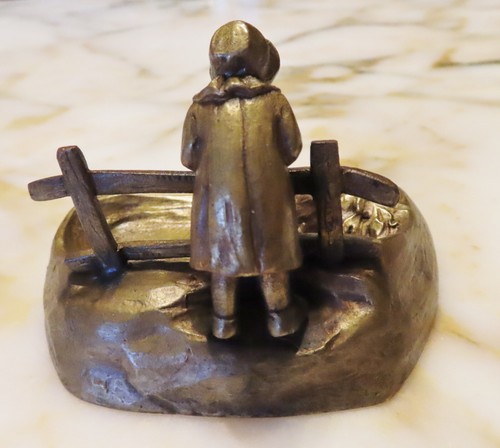ANTIGUA FIGURA DE BRONCE MINIATURA DE ALTO DETALLE 19c - Imagen 4 de 12