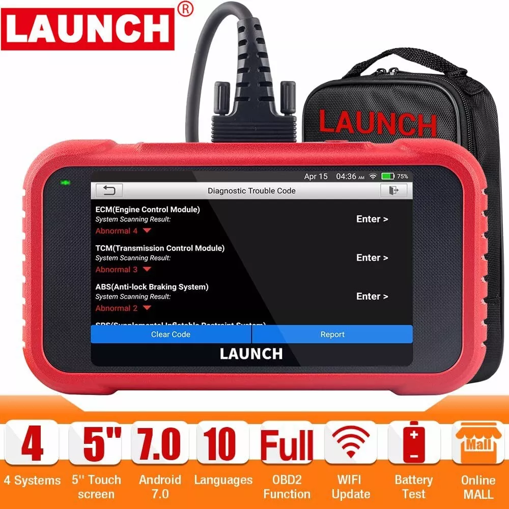 Launch CRP123E OBD2 Code Reader Diagnostic Support Engine ABS Airbag SRS  Transmission Lifetime Free Update