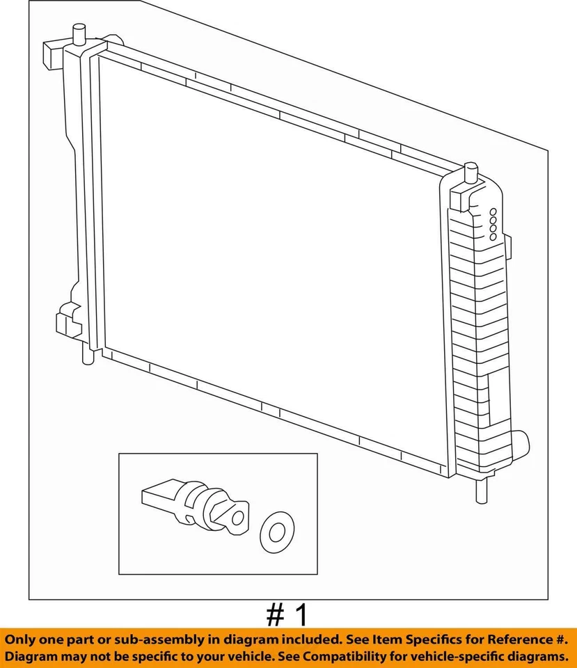 Used Radiator fits: 2012 Chevrolet Equinox 2.4 Grade A Foto 4 de 4