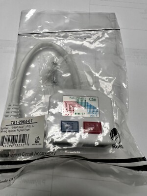 RJ45 sPLITTER - 10/100 BaeT 1P/2J/07 Wiring Splitter, Pigtail Type TS1-2964-07 C