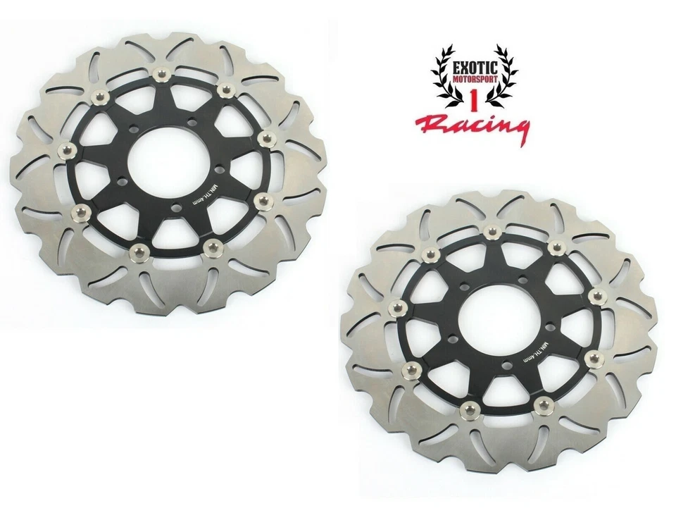 Rotores de freno delanteros traseros y pastillas de freno para Kawasaki Ninja ZX14R ZX1400 2006-22 Foto 3 de 4