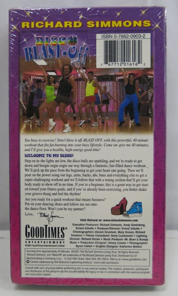 2 Lot Richard Simmons DVD's Tone Up on Broadway & DISCO Blast-Off (NEW SEALED) - Image 4 of 4