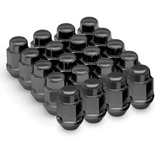 Richeer 20PCS 1.4 inch Black 12x1.5 Closed End Bulge 20 pack inch, 