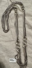 David Yurman Twelve Row Curb Link Station Necklace 40  NWT
