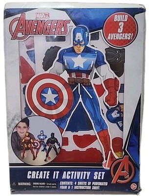 Marvel Avengers Create It Activity Set Build 3 Avengers *READ* (Pt6)