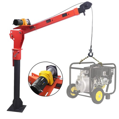 #ad Pismire 1100lb Truck Mounted Folding Crane 3500lb 12V Electric Winch Painted... $376.25