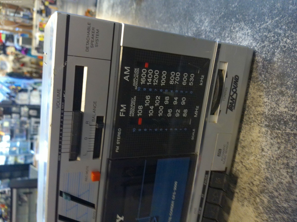 Vintage Sony Cfs-3000 Transound Am FM Stereo Radio Cassette