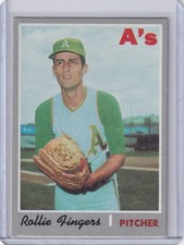 1970 Topps Baseball #502 Rollie Fingers - Oakland Athletics