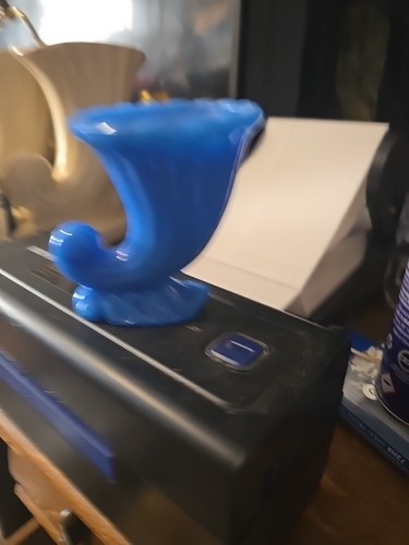 Blue Glass Horn - Picture 2 of 2