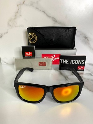 Ray-Ban RB4165 Justin Sunglasses 622/6Q Red Orange BRAND NEW