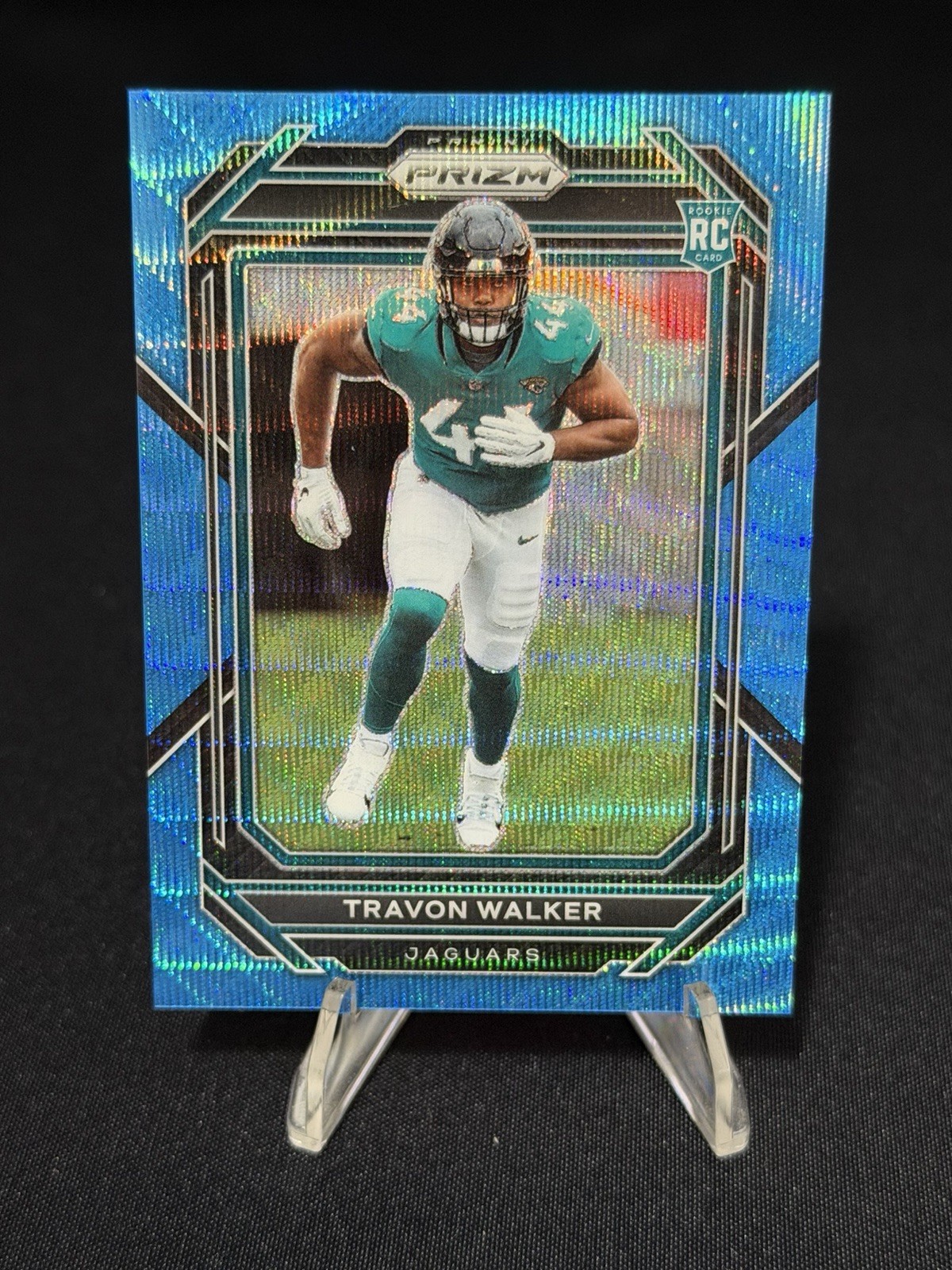 Travon Walker 2022 Panini Prizm #339 Blue Wave Prizm /199 Rookie Card RC Jaguars