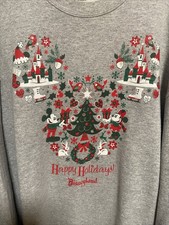 Mickey and Minnie Mouse HAPPY HOLIDAYS Pullover Sweatshirt for Women - Size XL