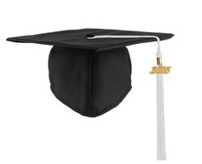 Unisex Adult Matte Graduation Cap With Tassel 2026 2025 Grad Caps 12 Colors