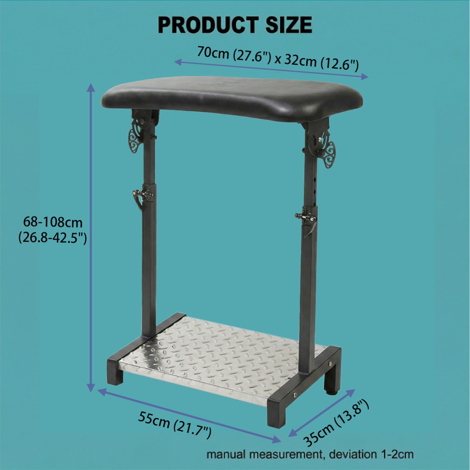 Tattoo armrest stand XL Hand Rest With Tilt Height Adjusttment For Tattoo Artist - second product detail image
