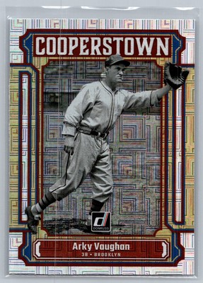 2023 Panini Donruss #CT3 Arky Vaughan Cooperstown Vector Brooklyn