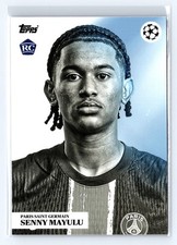 2024-25 Topps Simplicidad UEFA Portrait Senny Mayulu RC Rookie PSG