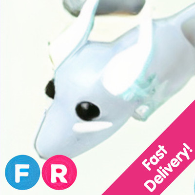 Halloween White Ghost Dragon   Fly Ride FR   US Seller Adopt From Me Today