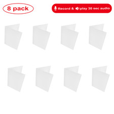  8 Pack Blank Recordable Card - 30 Seconds Audio Message Greeting Card