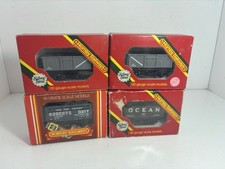 HORNBY RAILWAYS OO SCALE 4 WHEEL GOODS WAGONS X4 BOXED *GOOD CONDITION*