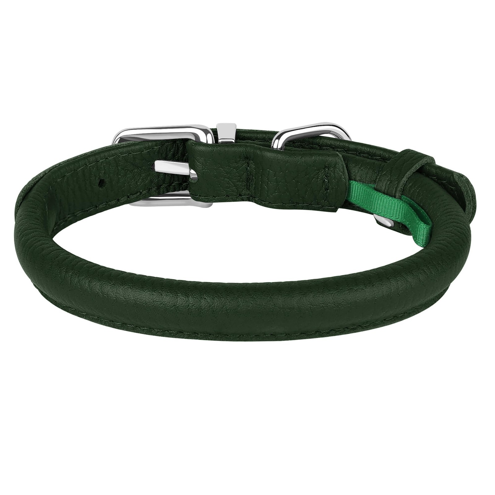 Oopsdoggy Rolled Leather Dog Collar Soft Roll Collars For Small Medium Large Dog