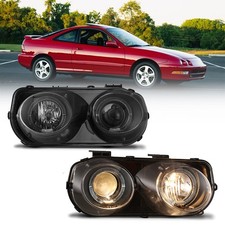 Headlights Assembly For Acura Integra 1994 1997 Projector Black Housing Headlights Assembly For Acura Integra 1994 1997 Projector Black Housing