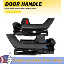 2pcs Interior Door Handle Left Right For 2003-2008 Hyundai Tiburon 2.0l 2.7l Y