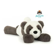 Jellycat Medium Smudge Lying Panda Soft Plush Toy Stuffed Animal Toys Gift - NWT