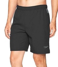 SPEEDO Men's Tech Volley Swim shorts, Black, Size Medium, New With Tags
