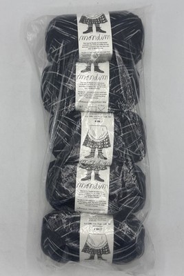 Mondim Retrosaria Rosa Pomar M80 Wool Yarn Blue Black White (5 Pack) 100g