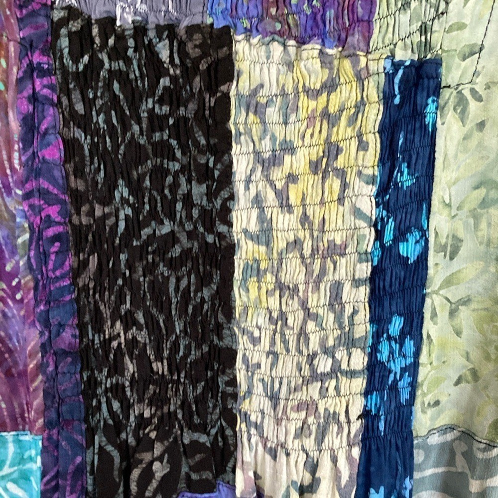 Hippie Patchwork Womens Multicolor Sleeveless Dre… - image 9