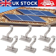 Solar Panel Tile Roof Hook Mounting Rail Adjustable Stainless Steel PV Brackets